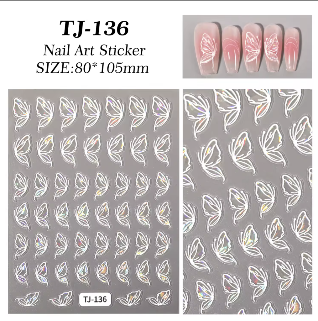 white butterfly wings tj 136
