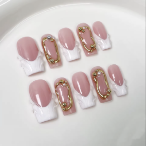 French white with pearls