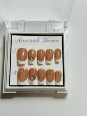 french white with rhinestones