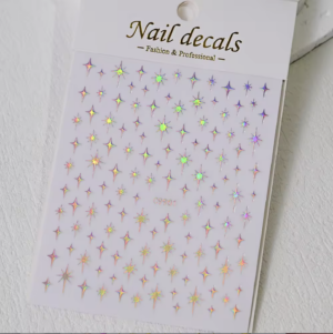 pink shimmer stars