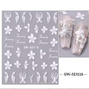 flowers and butterfly wings