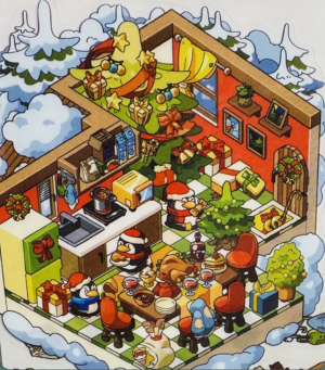 christmas penguin restaurant