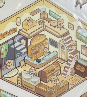 cute bear cream bakery
