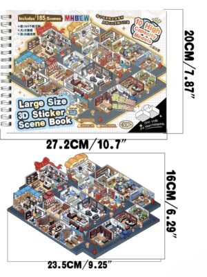big size 3d sticker malls and graveyard