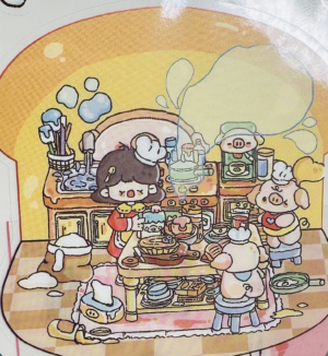 make bread with cute pigs