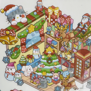 pet's joyful christmas house