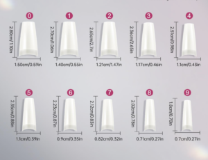 natural half nail tips