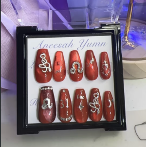 leo zodiac press on nail set