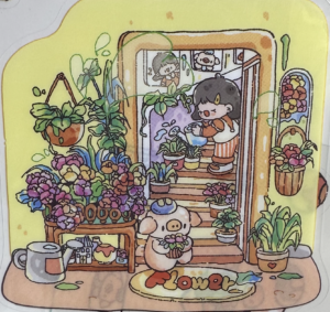 sell potted plants with cute pigs