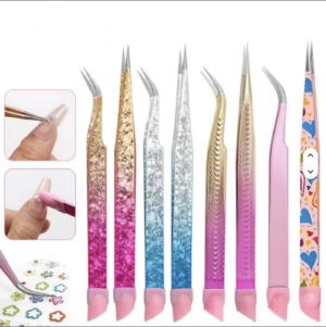 double ended tweezers with silicone pressing head
