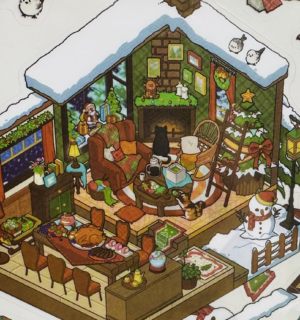 snowy christmas warmth