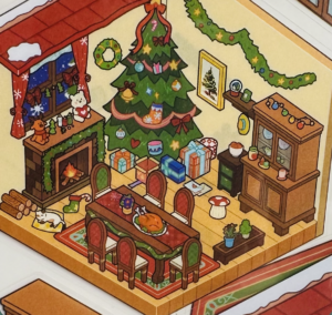 warm christmas reunion cottage