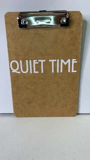 diy clipboard with safety bumpers