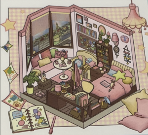 pink city bedroom