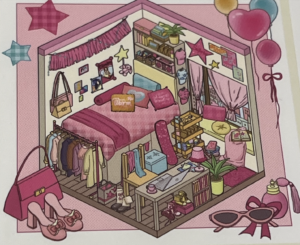 pink student apartment
